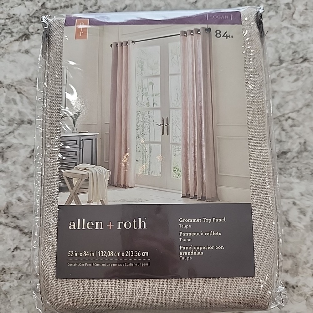 Allen Roth Grommet‎ Top Panel Taupe 52x84in 2857164